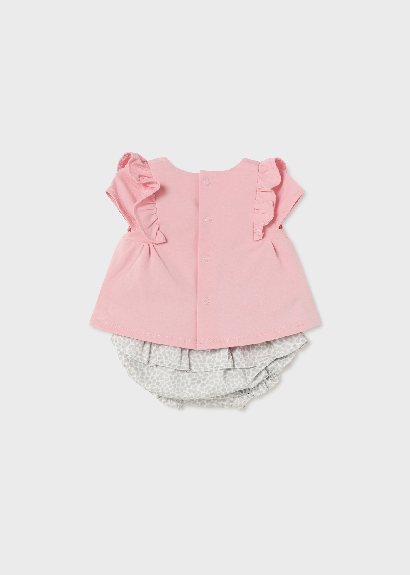 Conjunto de 2 peças em algodão sustentável para recém-nascidos.