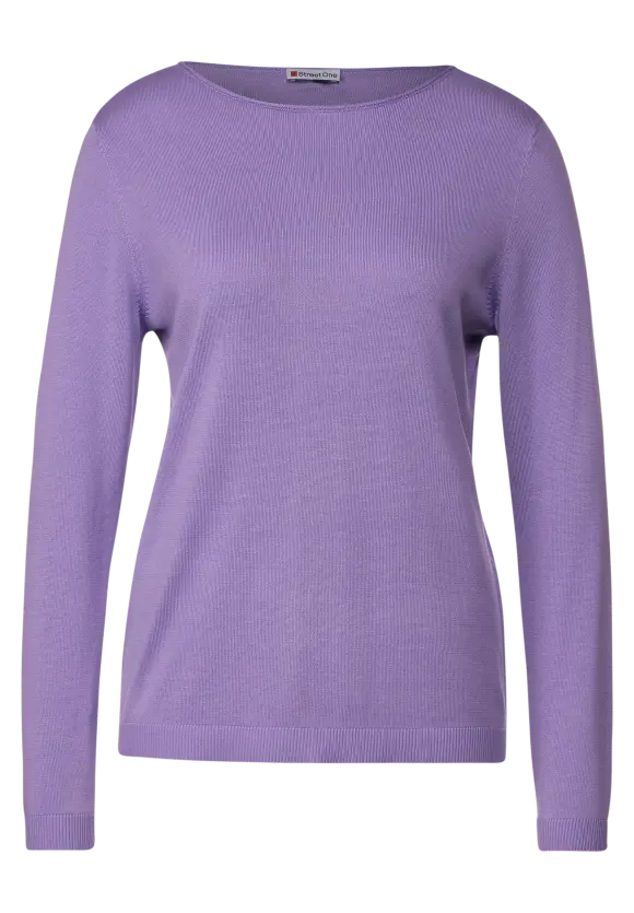 Basic Pullover - shiny lilac
