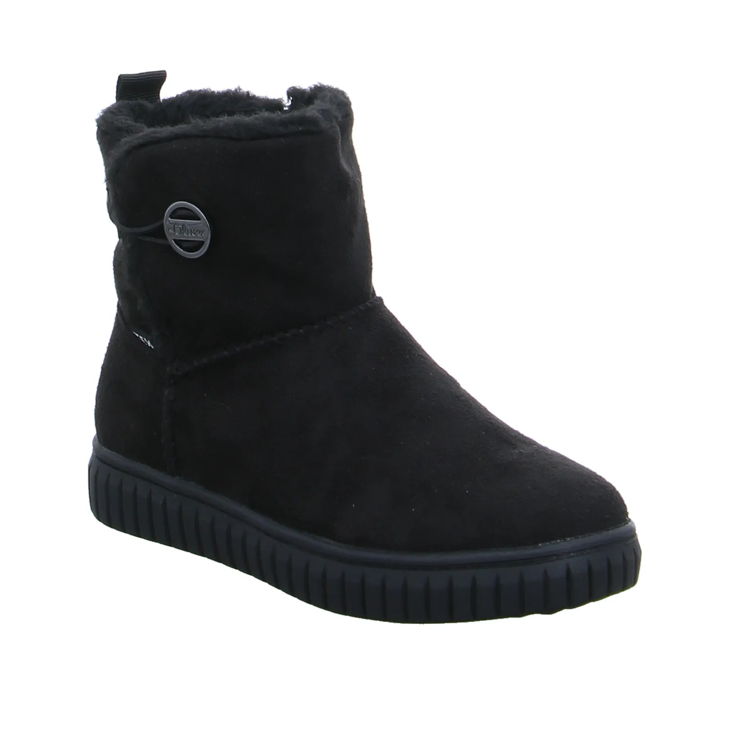 S.OLIVER Mädchen-Winter-Bottine Schwarz Lederimitat  Bootie