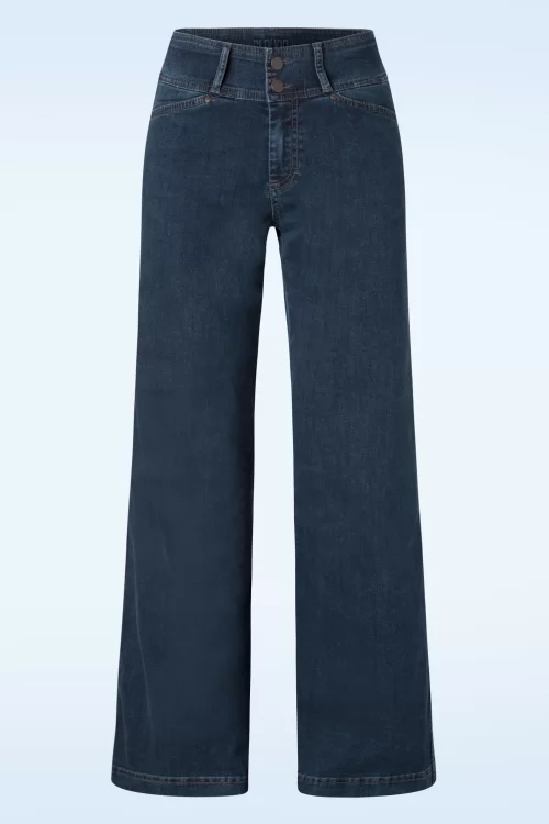 Cloud9 Lotus wijde broek in blauw