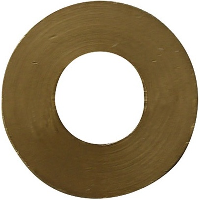 Bague de paumelle - Ext D11 - Int D6.1 - ép.1.75 mm - laiton - lot de 6