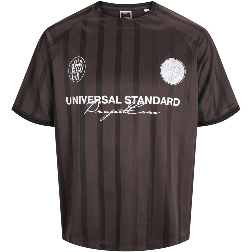 Køb Jack & Jones Junior Seal Brown Jcocover Retro Football Tee Ss Jnr