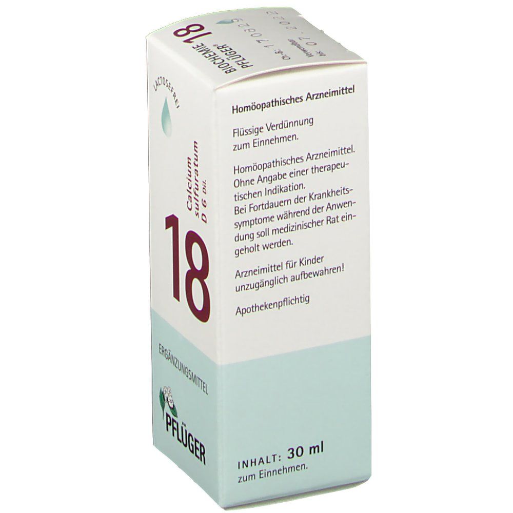 Biochemie Pflüger® 18 Calcium sulfuratum D6 Tropfen