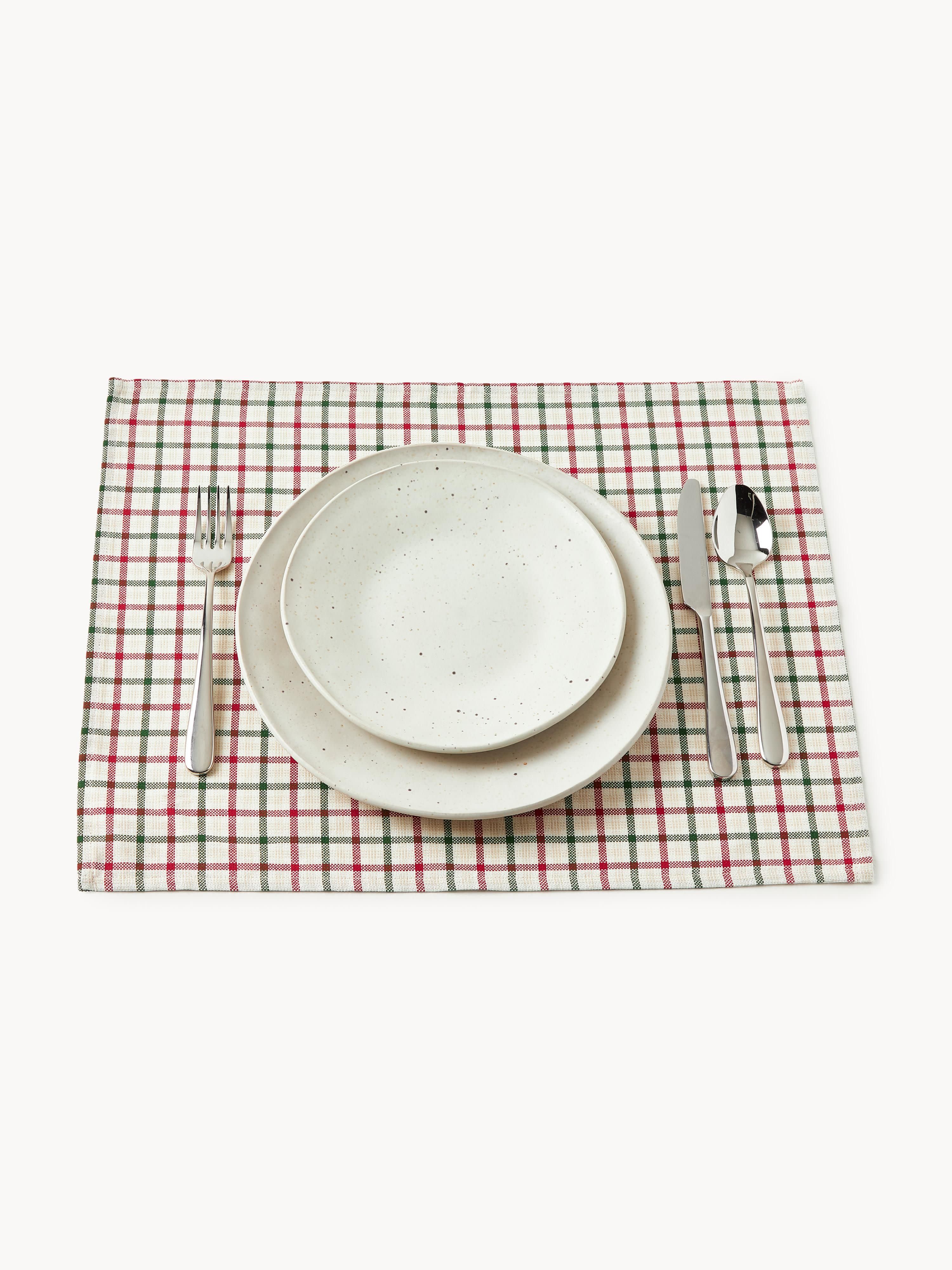 Katoenen placemats Ulla, 2-delig