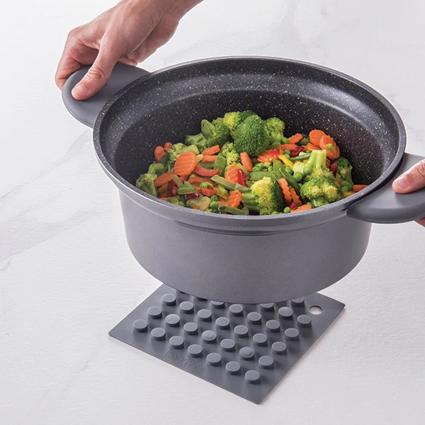 Dessous de plat magnétique gris Inoxriv