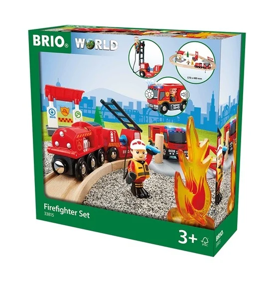 BRIO - Togsæt med brandmandstema (33815)