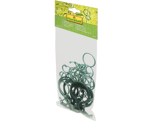 Plantenklemmen FloraSelf kunststof ringband 25 stuks