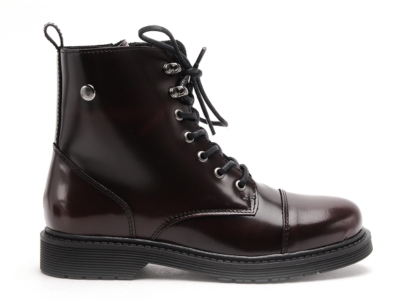 Margarita mariotti boots bottine plates femme doctor polido bordeaux