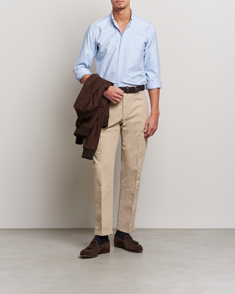 Kamakura Shirts Vintage Ivy Oxford Button Down Shirt Light Blue