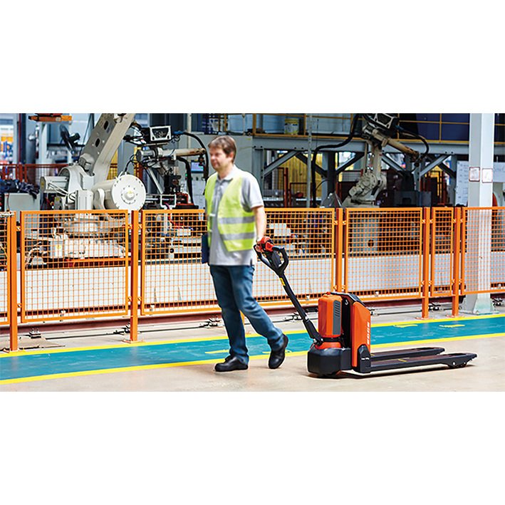 Transpalette électrique lithium 1,5T  1150 mm / 540 mm surbaissé 61 mm Batterie 20Ah