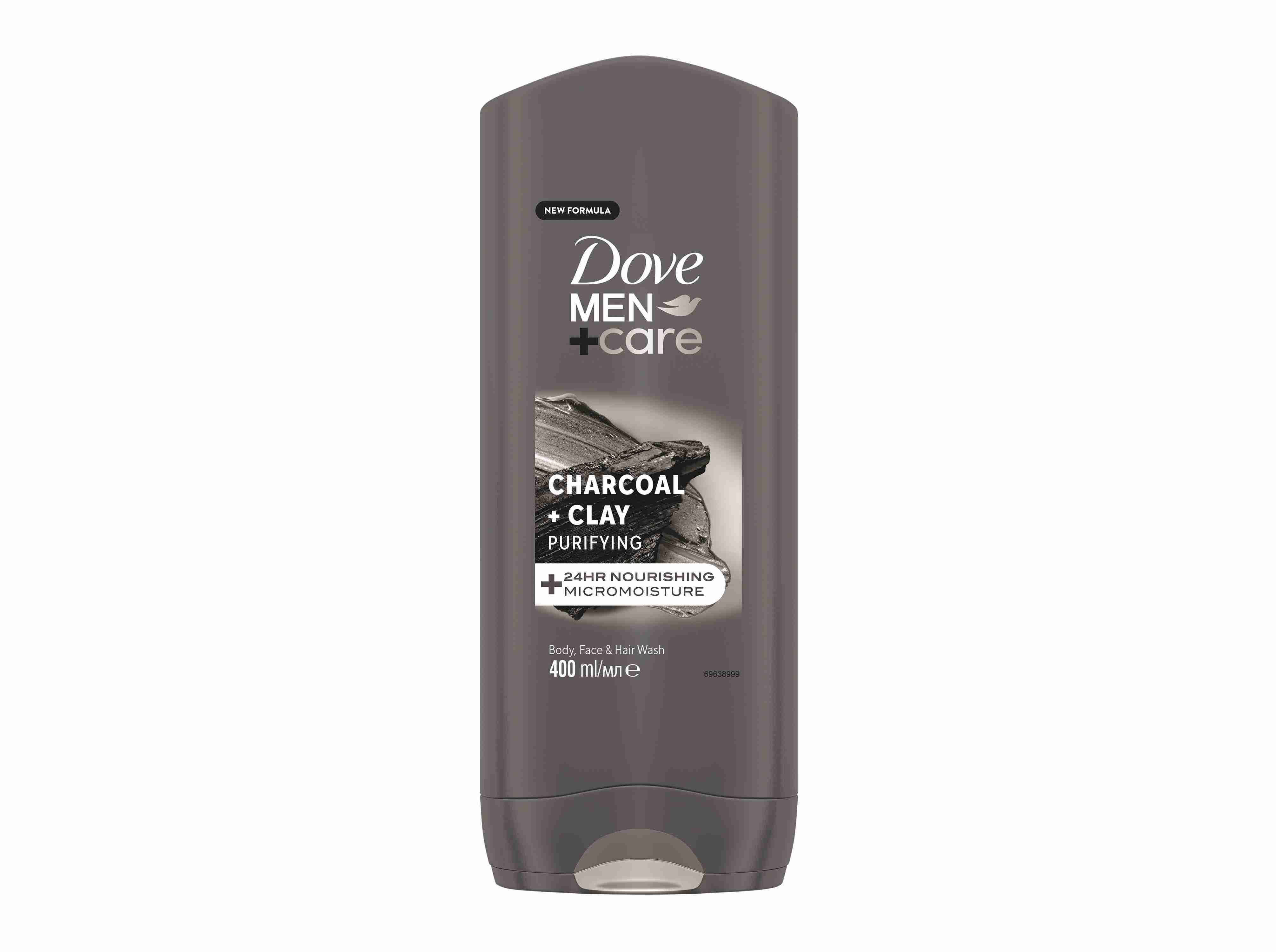 GEL BANHO DOVE MEN CHARCOAL CLAY 400ML