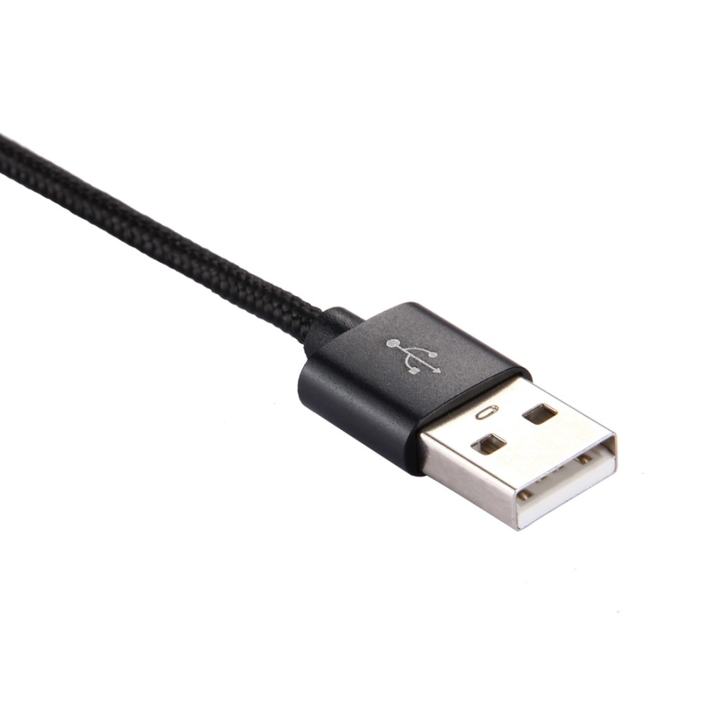 (3m) USB A auf USB C Nylon Ladekabel Datenkabel - Schwarz