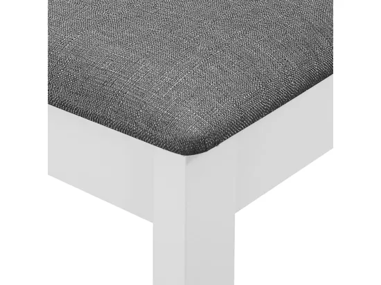 Mobilier de salle à manger 5 pcs MDF Blanc