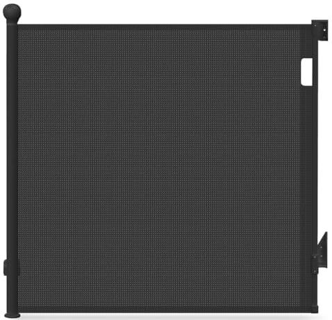 VOUNOT - Veiligheidshek - Zwart - Intrekbaar - 0 tot 180 cm - Voor Kinderen en Honden