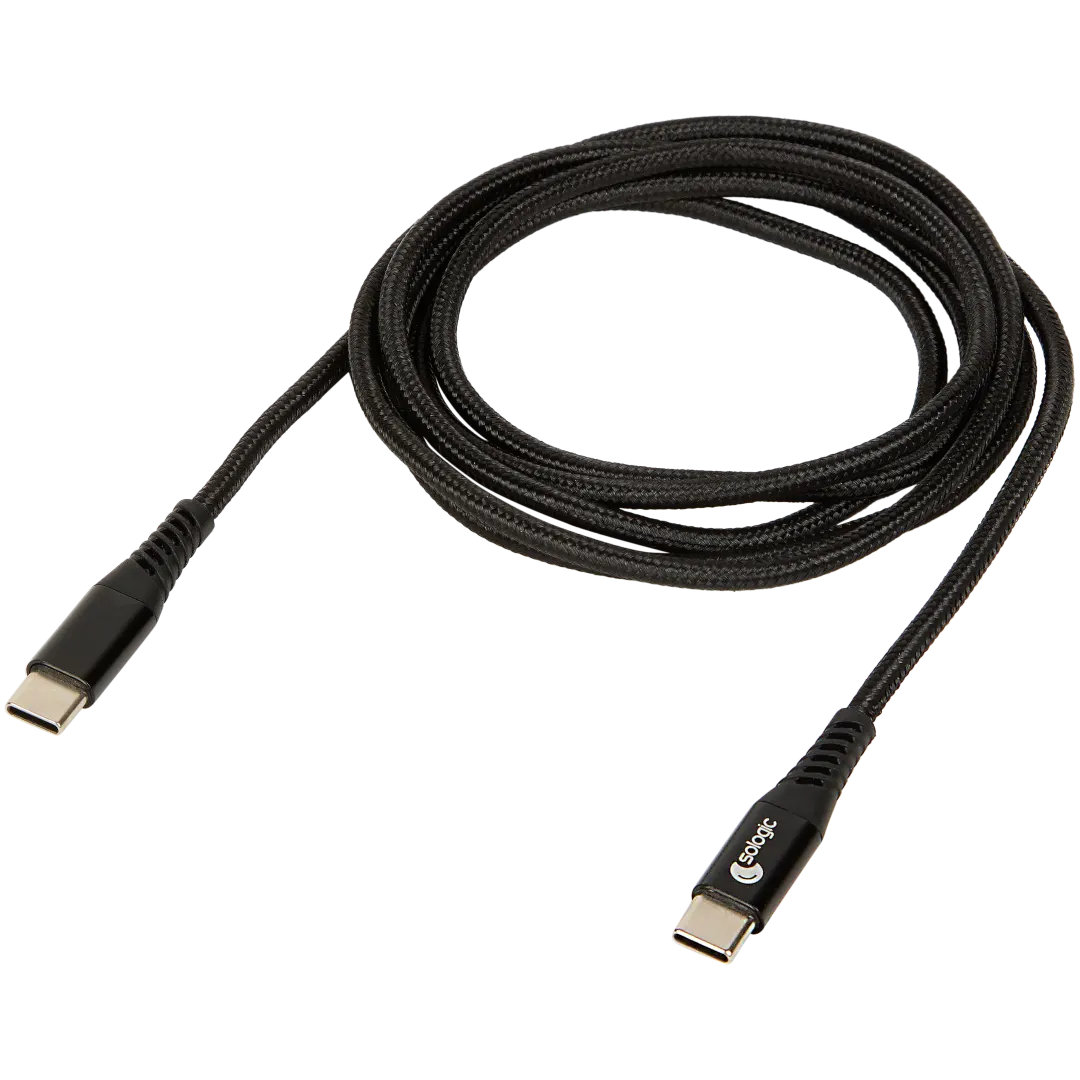 Sologic laad- en datakabel USB-C naar USB-C 1,5 meter | diverse varianten