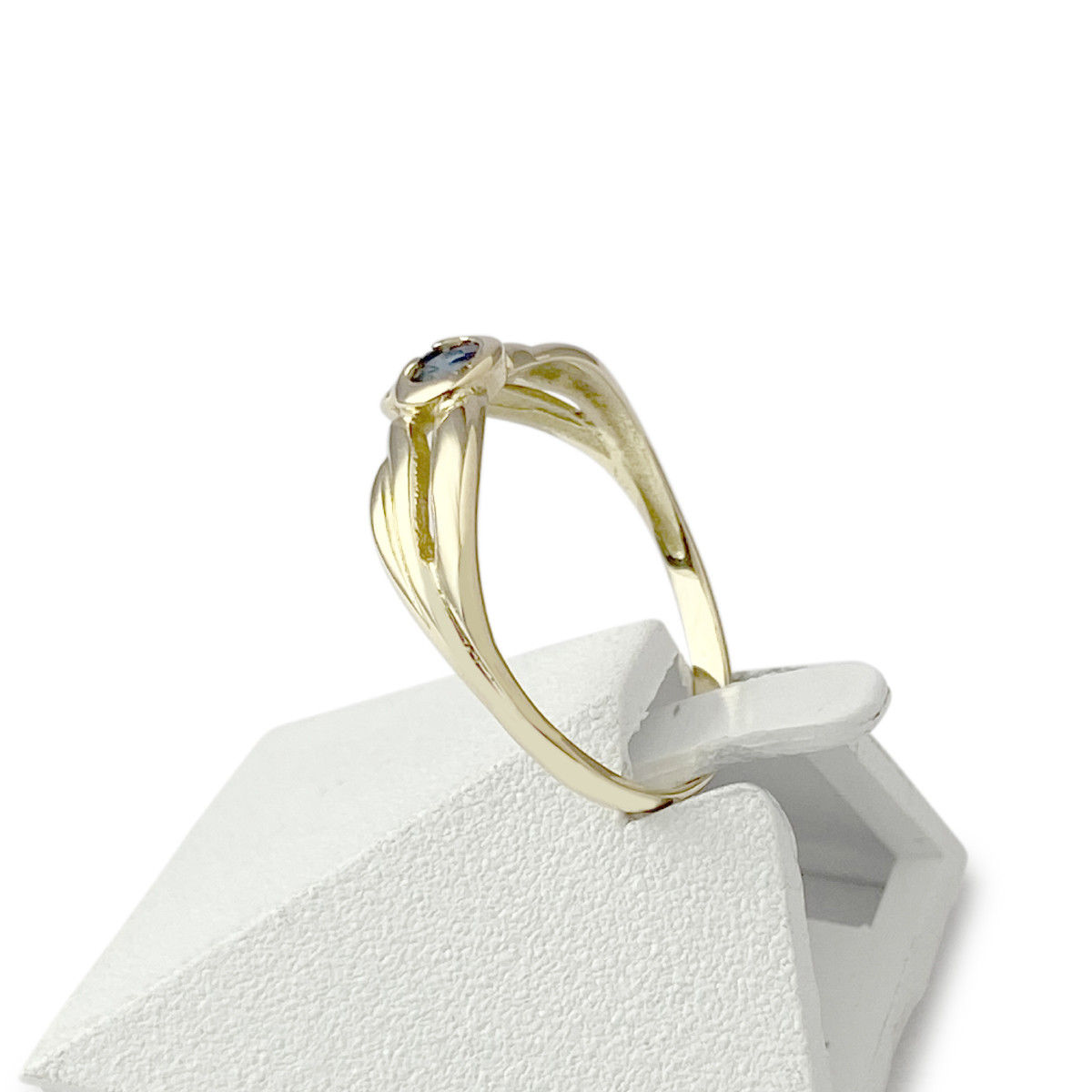 Bague d'occasion or 750 jaune saphirs