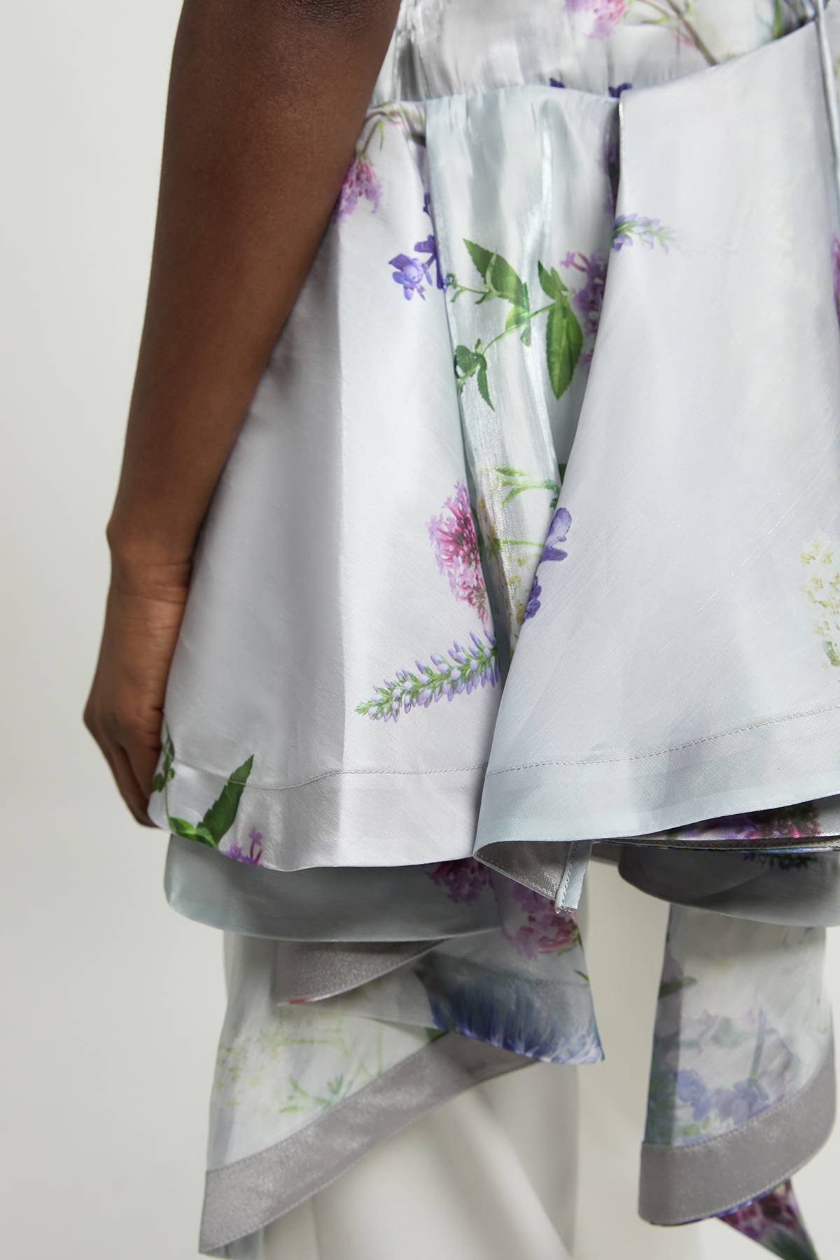 KarenMillen Haut Tissé À Imprimé Floral Métallisé