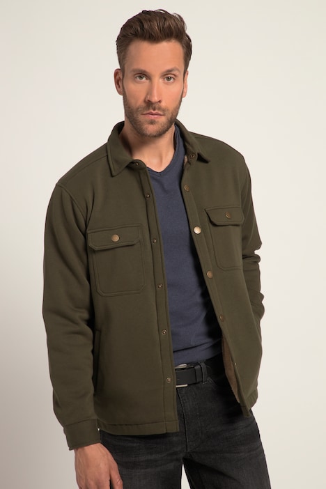 Hemd, Overshirt, Outdoor, Sweat, Webpelz-Futter, Langarm, bis 8 XL