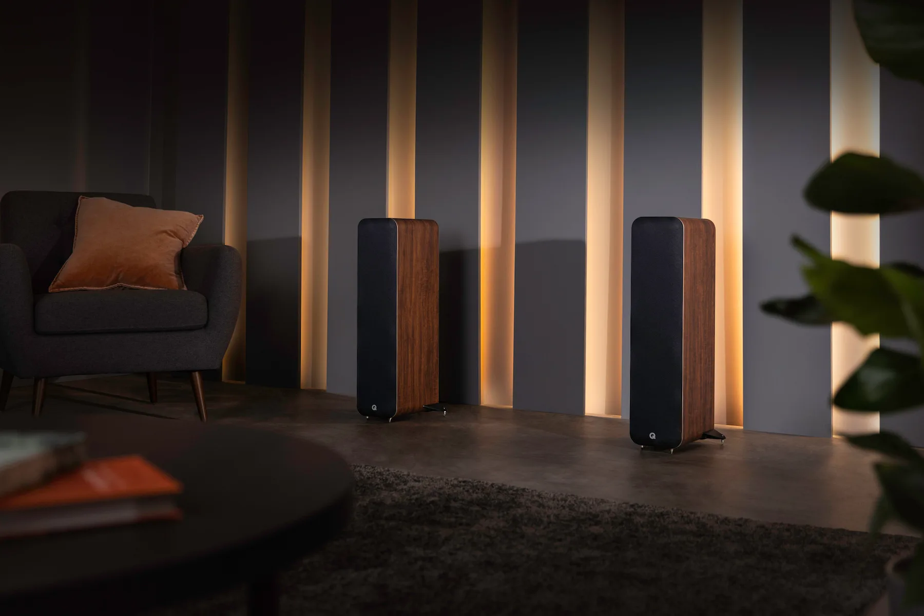 Q Acoustics M40 Noyer (la paire) Enceintes sans fil hi-fi