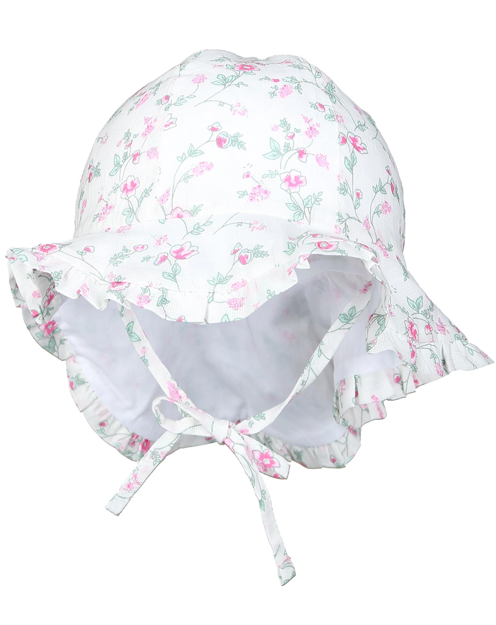 Sonnenhut ROSE mit Nackenschutz in weiß