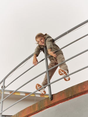 Viking Play  Vendbar Fleecejakke, Olive