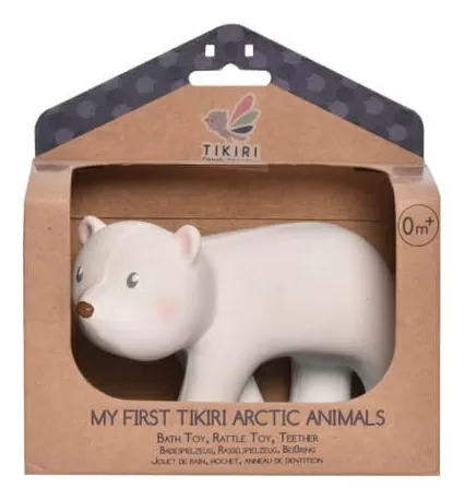 Tikiri Naturgummi Isbjørn - Mit første arktiske dyr - 1 stk.