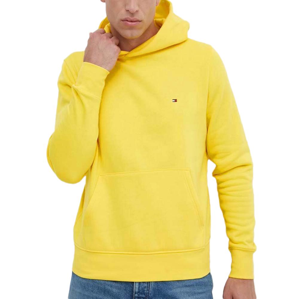 Tommy Hilfiger Sweat à capuche Jaune Homme Tommy Hilfiger Flag Logo