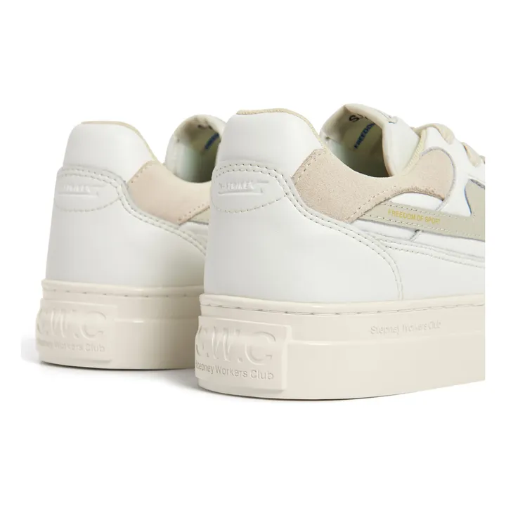 Stepney Workers Club Baskets Pearl S-Strike Leather | Blanc