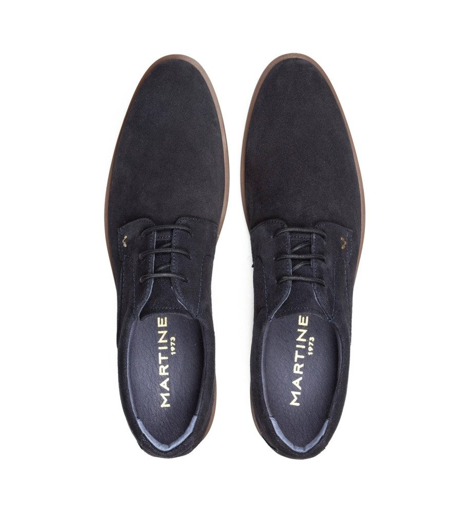 Sapatos Martinelli Douglas em couro azul marinho