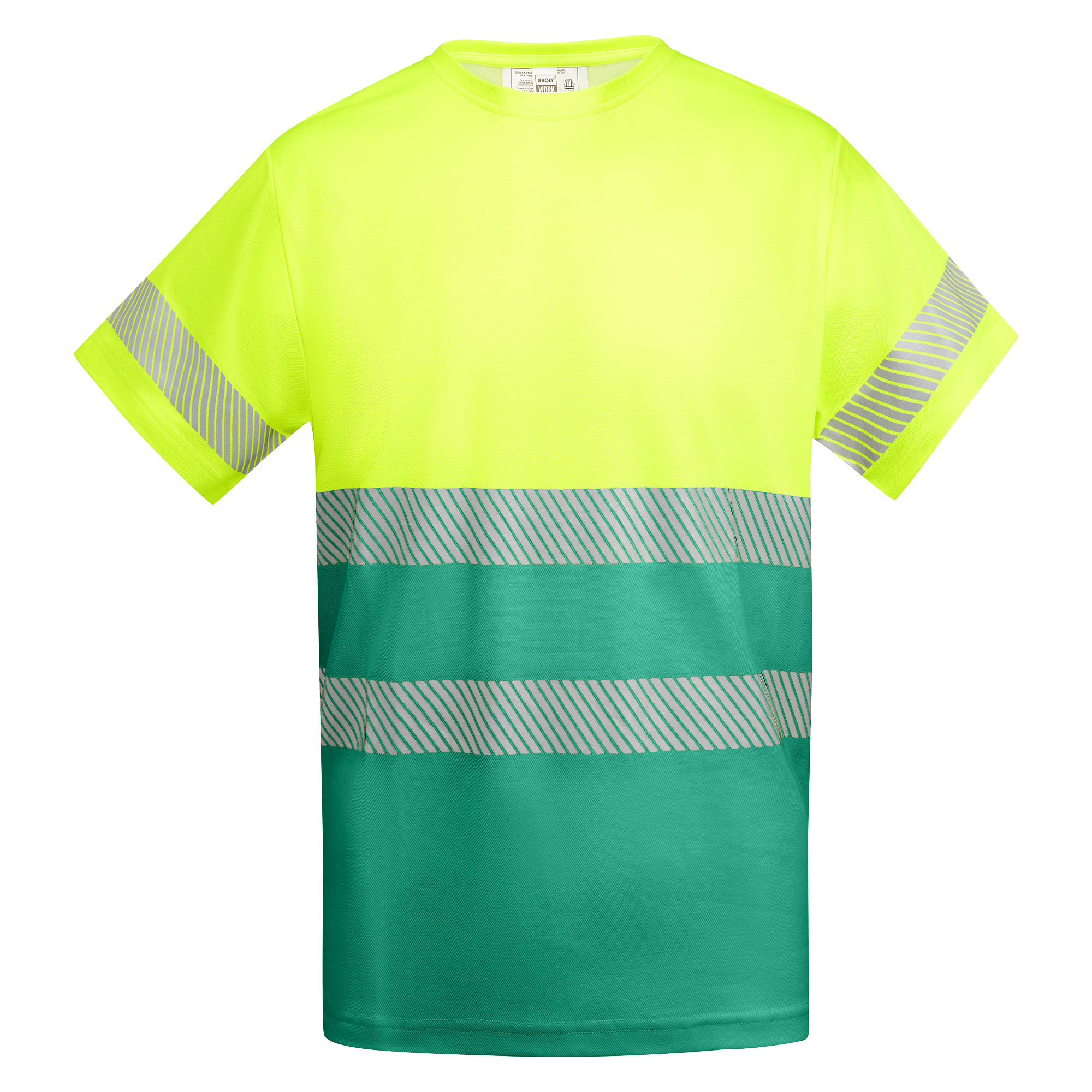 Roly HV9317 - TAURI T-shirt technique haute visibilité à manches courtes