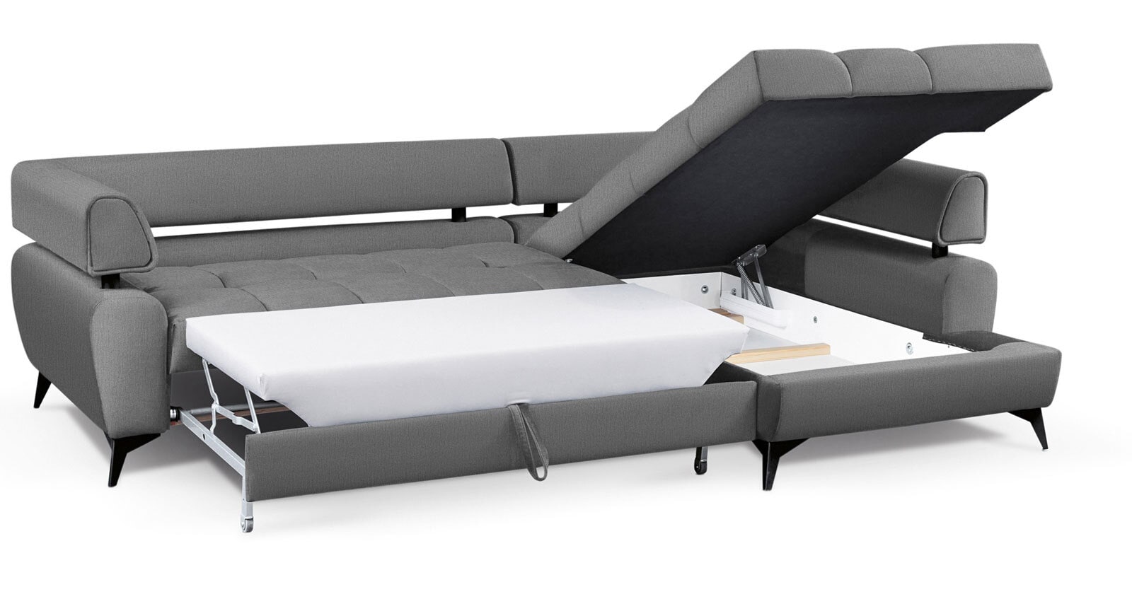Ecksofa PARIS SF-R stonegrau