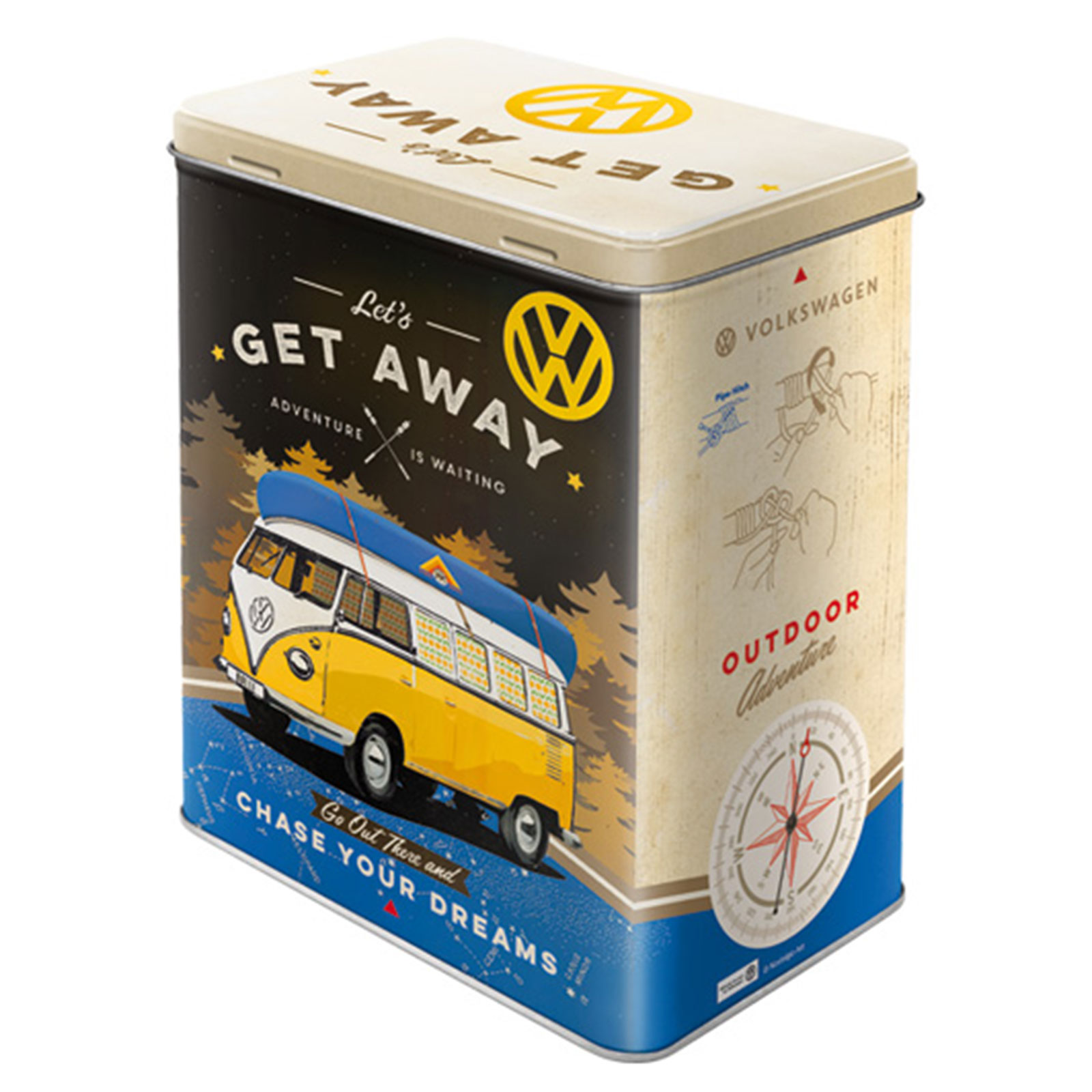 Vorratsdose VW BULLI - beige-bunt - 2,8 Liter