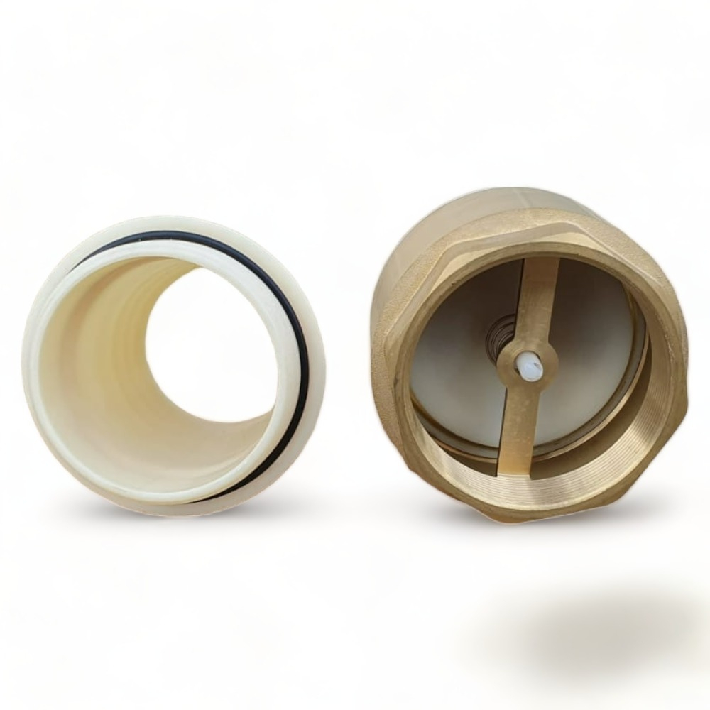 Clapet anti retour en laiton avec crépine et manchette, pour pompe - 4 pouces (100 mm)