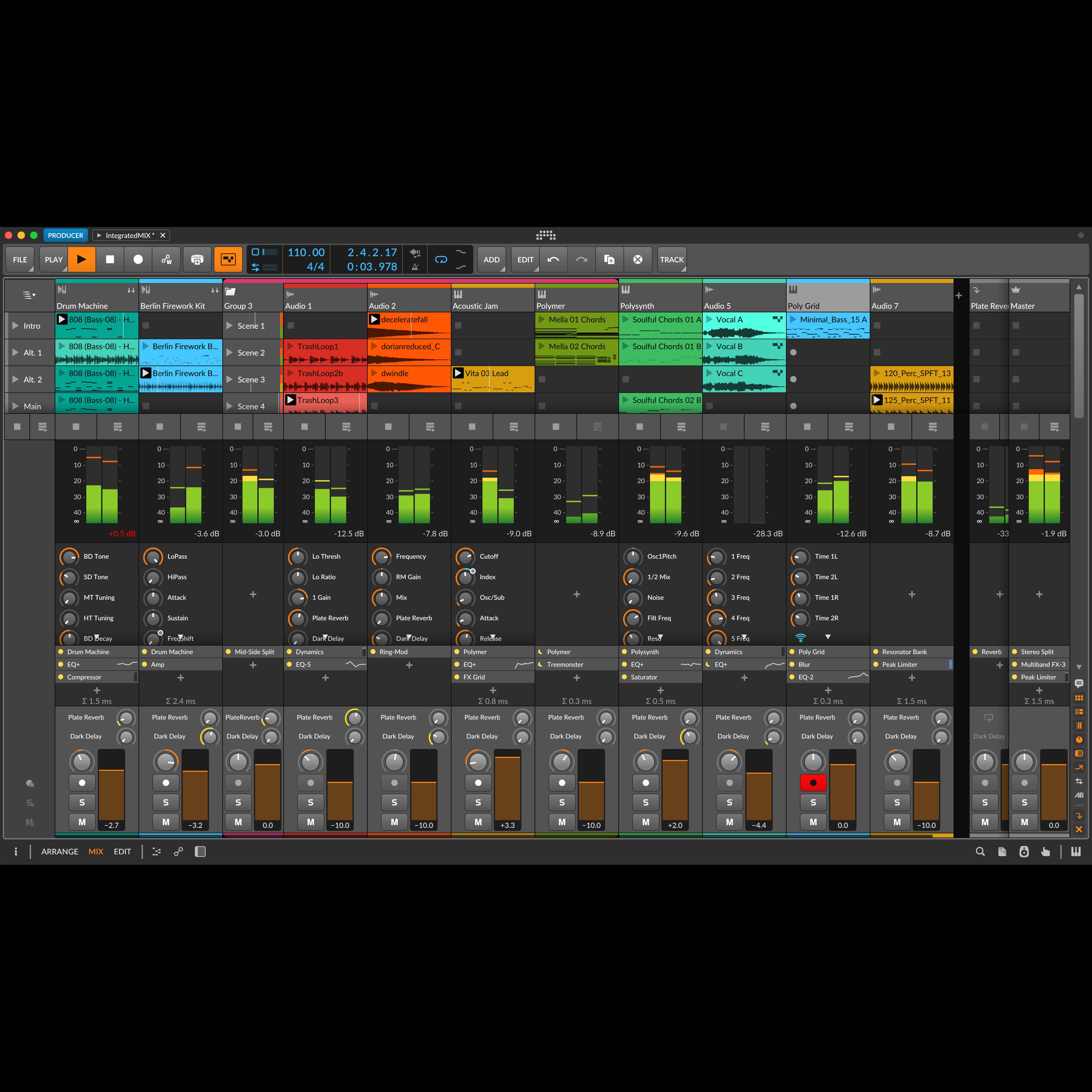 Bitwig Studio 5 Producer Upgrade van Essentials en 16 Track (download)