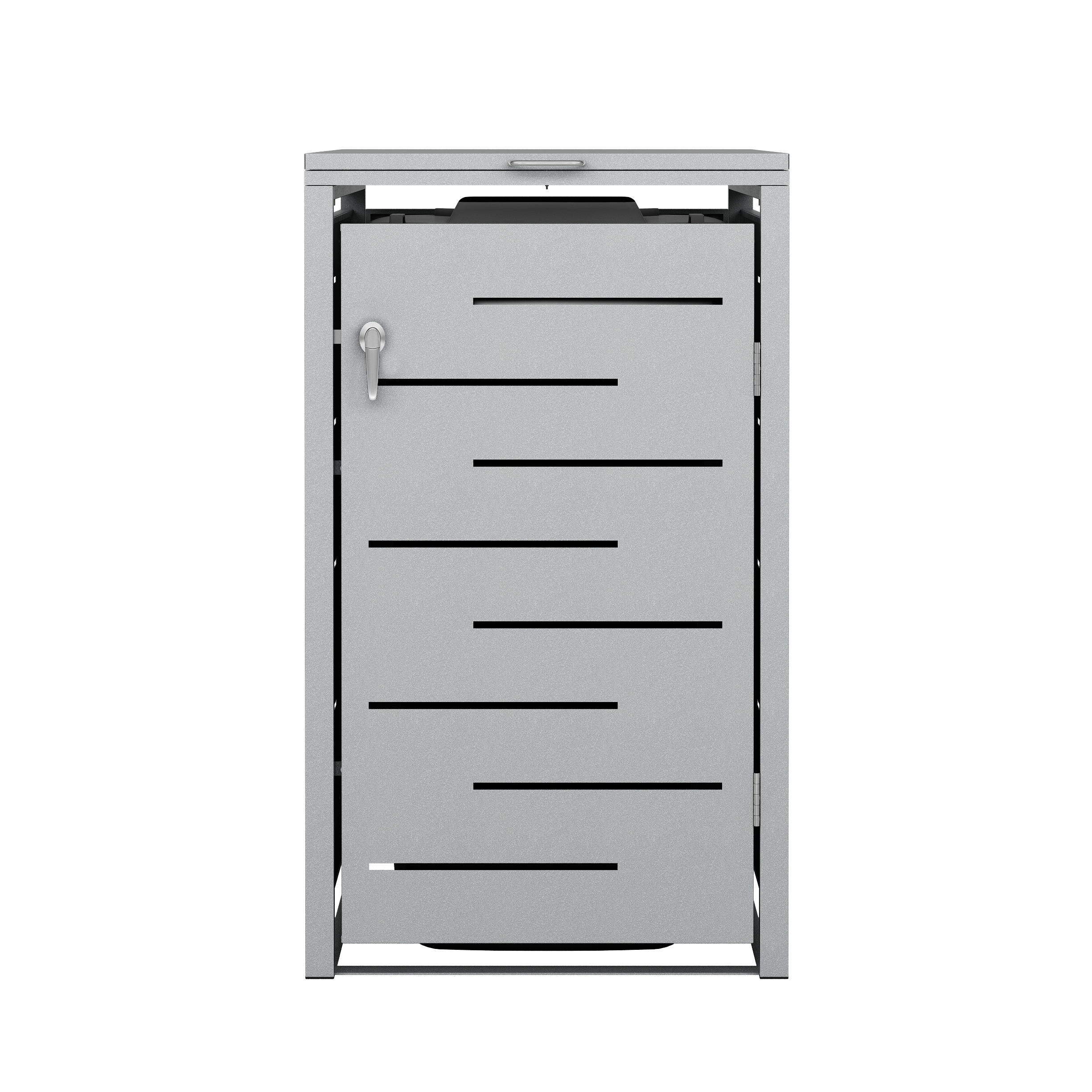 Mülltonnenbox 240L silber