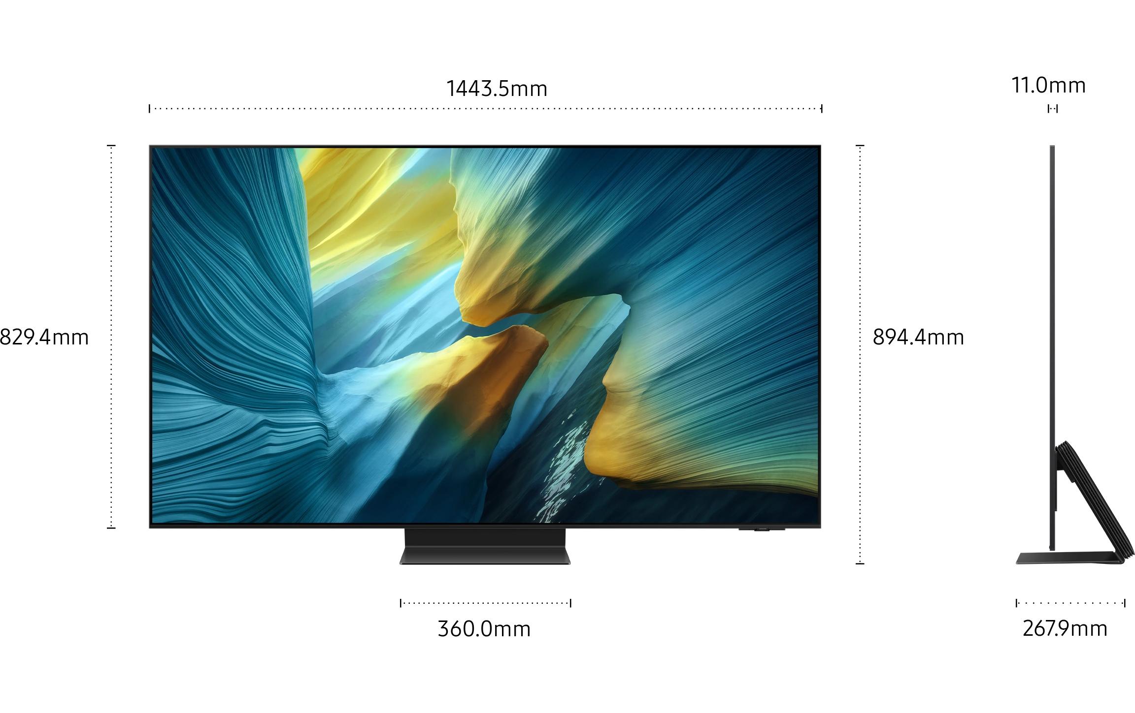 TV QE65S95F 65'' S95F OLED 4K AI TV, 2025<br>120 Hz (Up to 165 Hz), 4K (3.840 x 2.160), NQ4 AI Gen3 Processor, 70W 4.2.2CH
