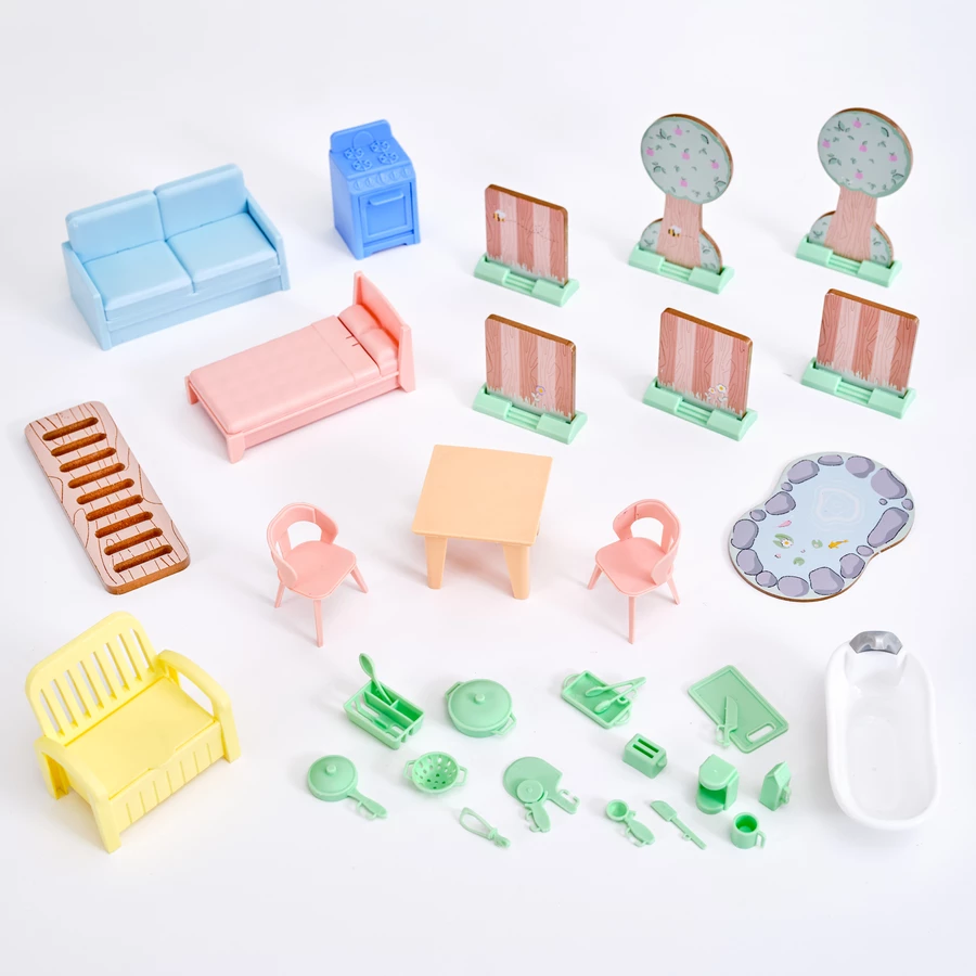 KidKraft® Cottage- Puppenhaus zum Spielen und Verstauen