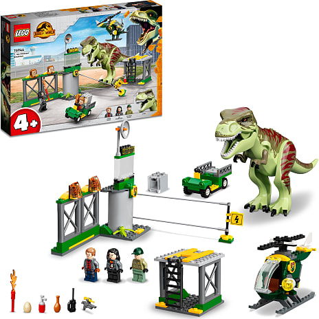 LEGO® Jurassic World T. rex på dinosaurflugt 76944
