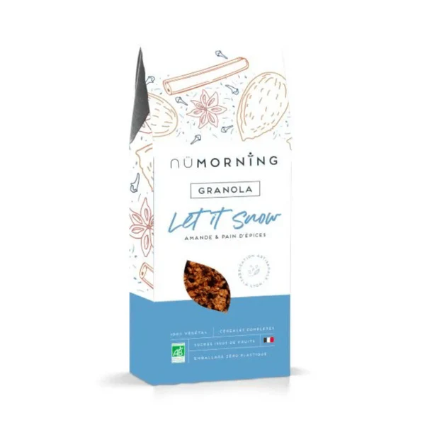 Nümorning Let it Snow Granola Amandes et Pain d'épices 300g