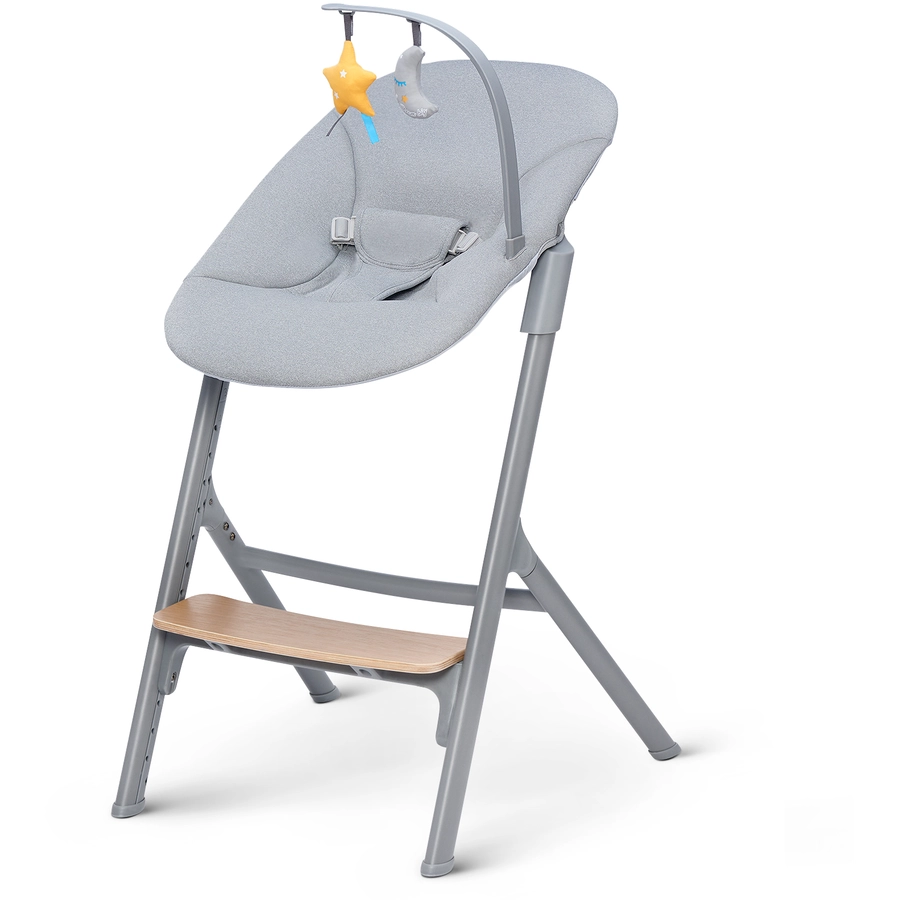 Kinderkraft Hochstuhl LIVY mit Babywippe CALMEE oak
