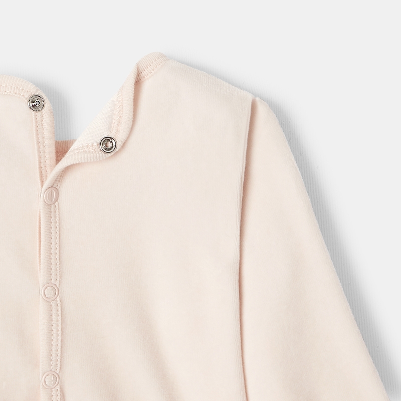 Dors-bien en velours doux rose naissance Absorba