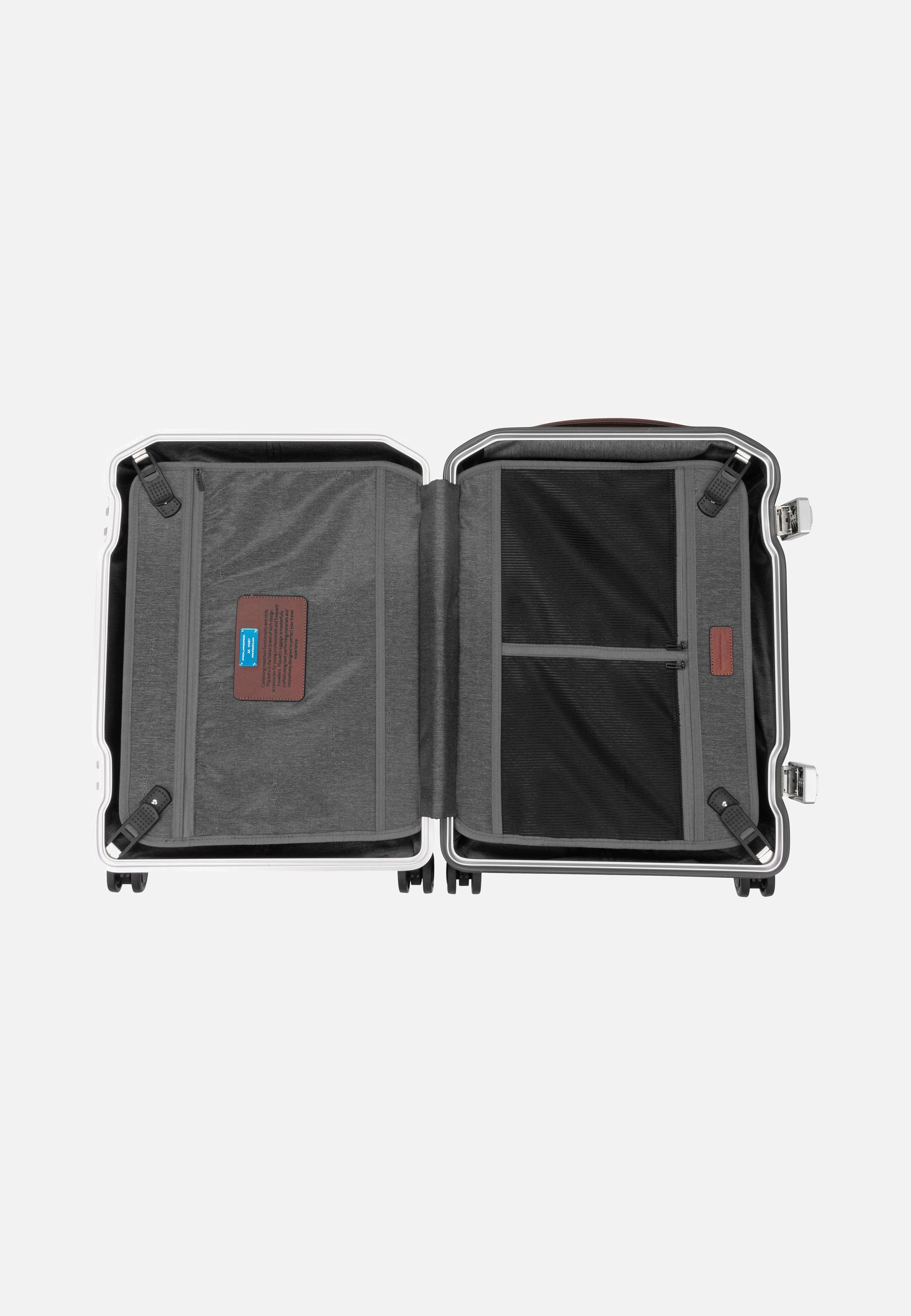 PQ-LM Slim Cabin Spinner 4425 Nero-Cuoio - Koffer
