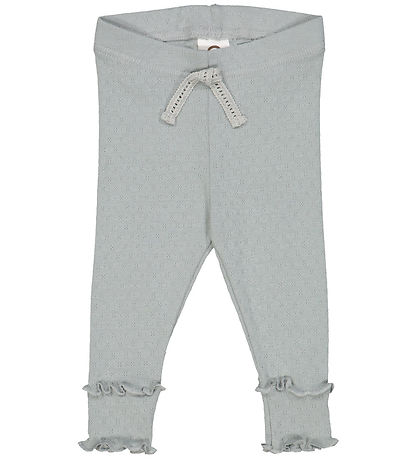 M?Slå Leggings - Pointelle - Jasmin Blue