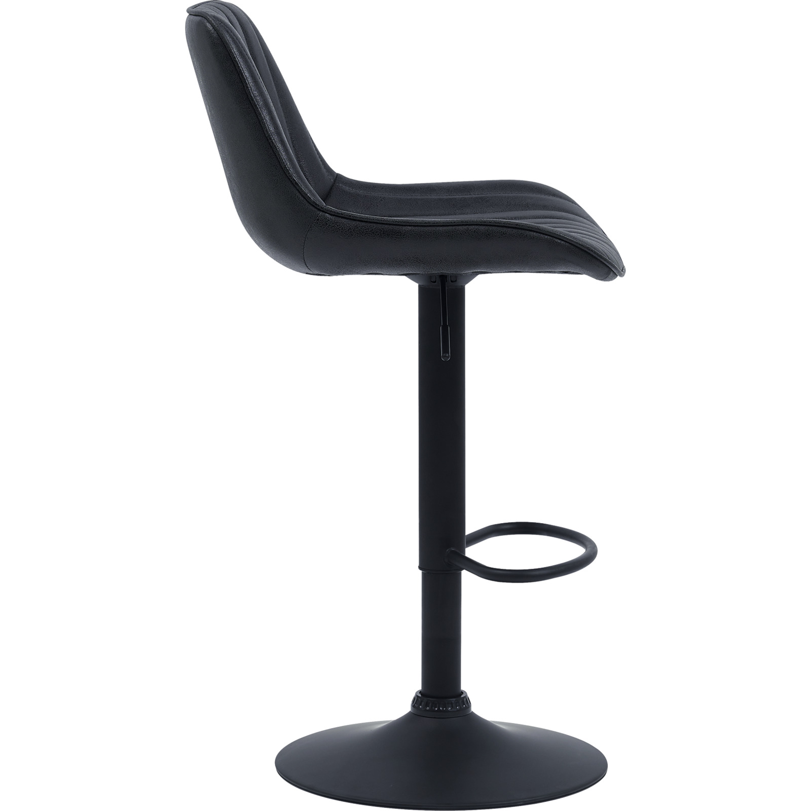Barhocker Sabine Microfaser schwarz