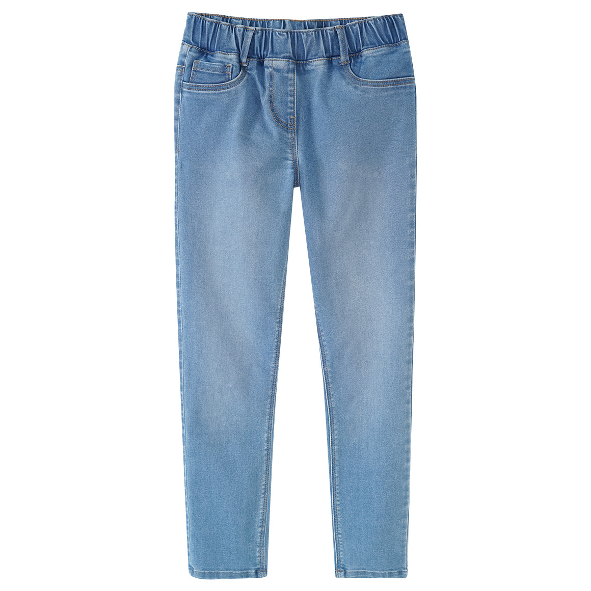 Yigga Mädchen Jeggings mit Elastikbund hellblau
