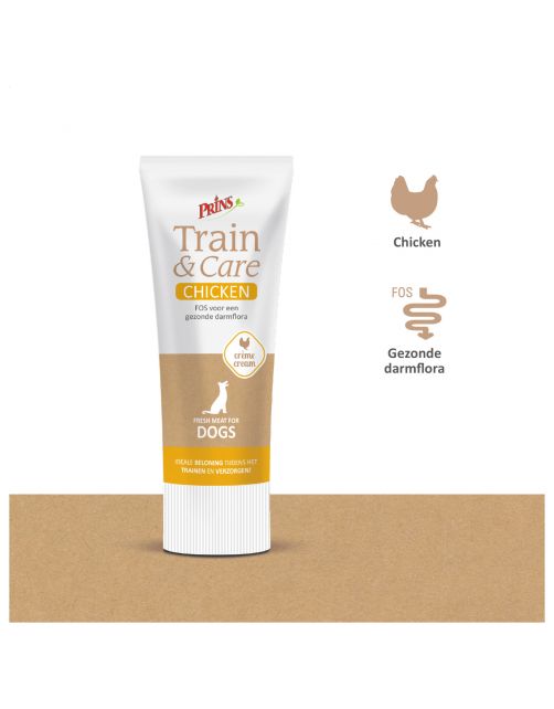 Prins Train & Care Dog Paté - Hondensnacks - Kip 75 g