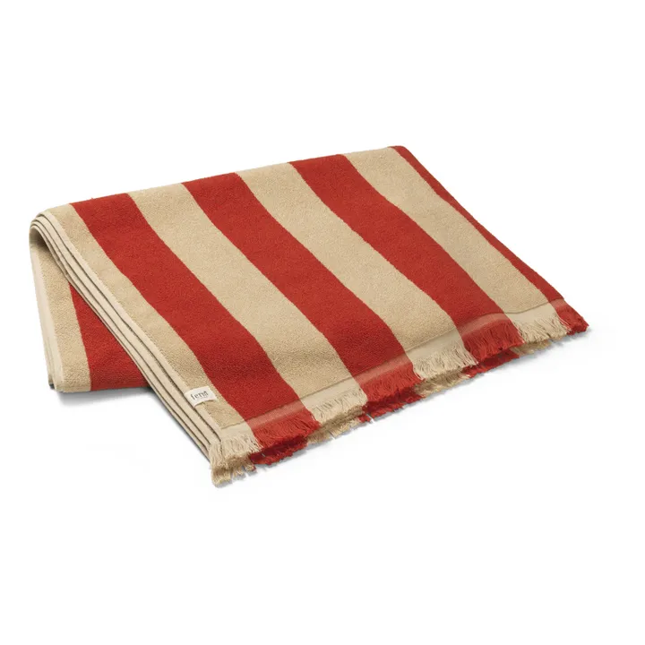 Ferm Living Drap de plage Alee | Rouge