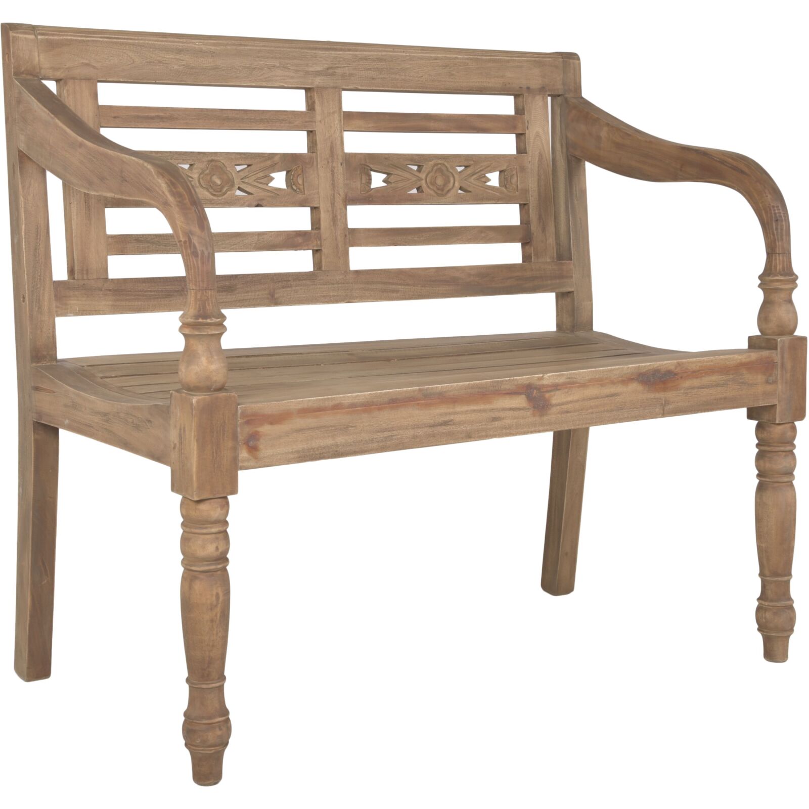2-Sitzer Gartenbank MOYO - natur - 100 cm