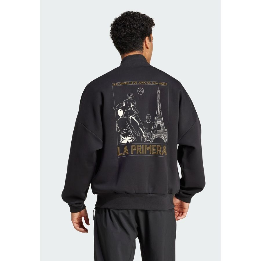 Adidas Veste de survêtement maille double Real Madrid