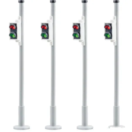 Viessmann Spur H0 Fußgängerampel, 4 Stück